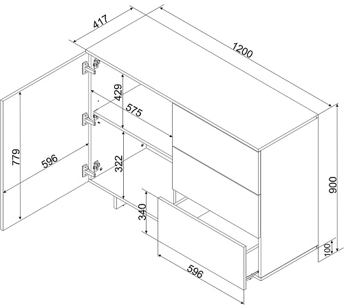 Комод Алма-3 - фото 4