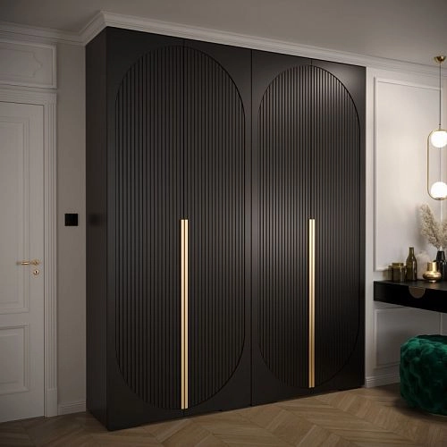 Шкаф распашной Брей-2 Чёрный - фото 1