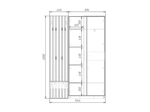 Прихожая Неаполь-11 Кашемир - фото 5