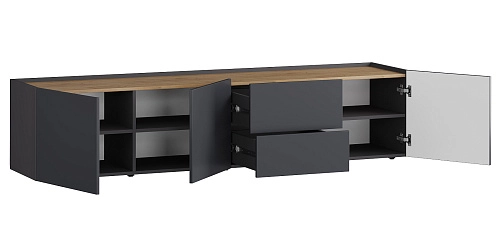 Стенка Сия-1 Графит - фото 5