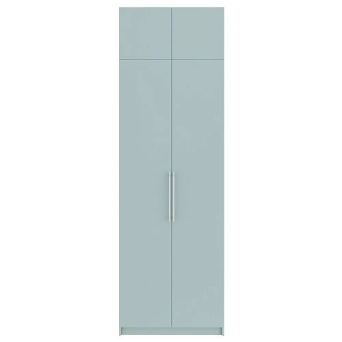 Шкаф распашной Калифорния-2 с антресолью Сумеречный Голубой - фото 3
