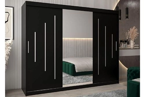 Шкаф-купе Валмиера-5 NEW Черный - фото 1