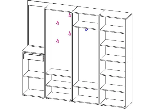 Прихожая Мебелинк 400-12 - фото 2