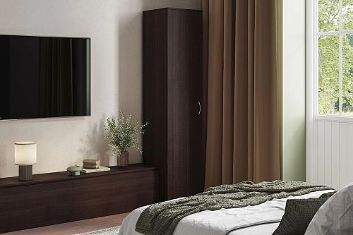 Шкаф распашной Лайт-1 Венге Белье - фото 1