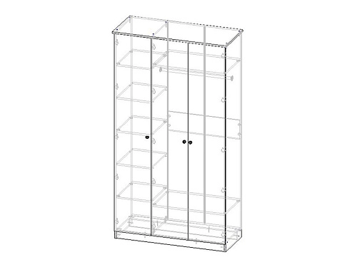 Шкаф распашной Монреаль-3 - фото 3