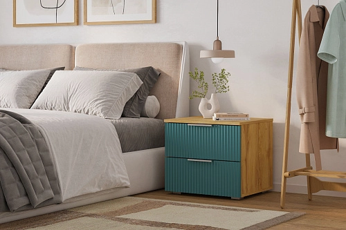 Тумба прикроватная Салерно 2 Аквамарин - фото 1