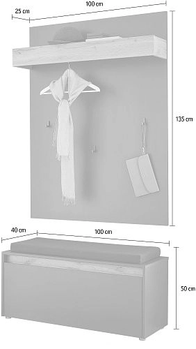 Прихожая Анси-2 Антрацит - фото 3