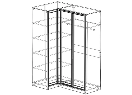 Шкаф-купе угловой Премьер-10 - фото 2