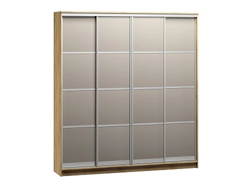 Шкаф-купе Борнео-4.2 Дуб Золотистый/Серебро - фото 2