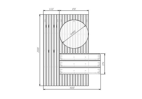 Прихожая Неаполь-1 Кашемир - фото 5