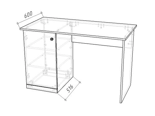 Стенка детская Стрекоза Mini-1 Белый - фото 7