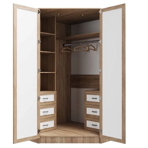 Шкаф угловой Стильный-2УР Венге - фото 5