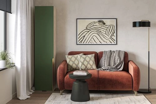 Шкаф распашной Кайси МДФ-1 Шарли Green - фото 1