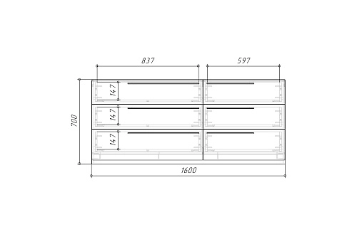 Комод Лорена Пакс-3 Графит - фото 5
