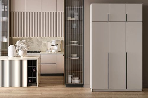 Шкаф распашной Марсель-3 с антресолью Кашемир - фото 1