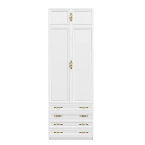 Шкаф распашной Карлос-030 Белый - фото 3