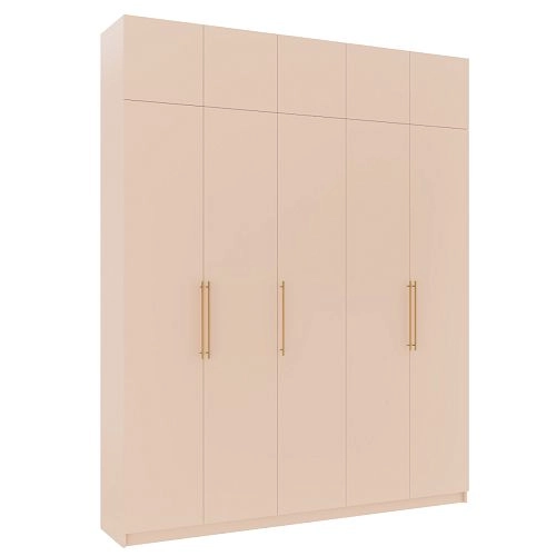 Шкаф распашной Калифорния-5 с антресолью Сатин - фото 5