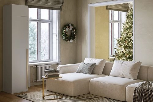 Шкаф распашной Лорена Хит-1 с антресолью Кашемир - фото 1