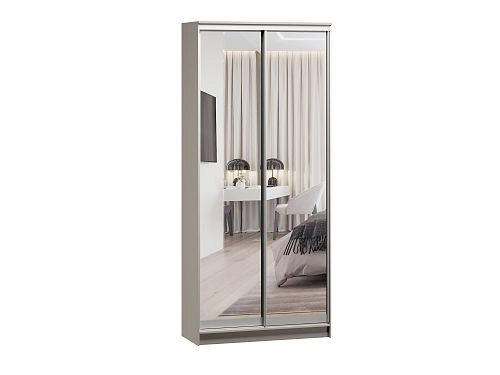 Шкаф-купе Борнео-2.5 Кашемир/Серебро - фото 2