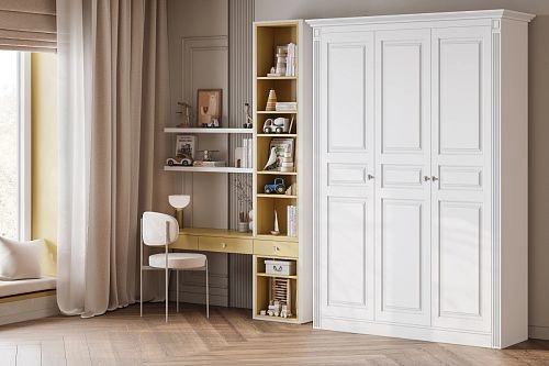 Шкаф распашной Классика Люкс-3.8 МДФ - фото 1