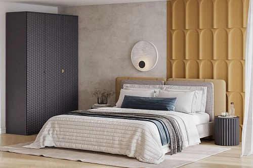 Шкаф распашной Тоди-3 Графит - фото 1