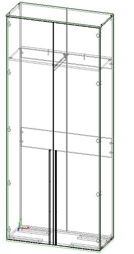 Шкаф распашной Телфорд-2 Кашемир (193имл2) - фото 2