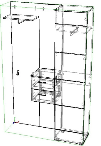 Прихожая Белая роза -1 МДФ - фото 2