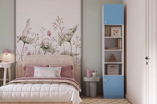 Пенал Банни-2 Пастельно-Синий - фото 1