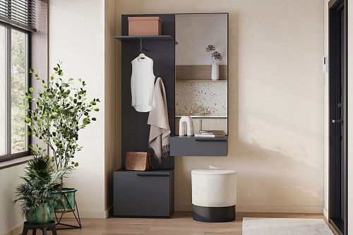 Прихожая Лорена Пакс-1 Графит - фото 1