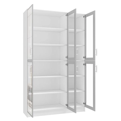 Книжный шкаф Альма-14 Белый - фото 4