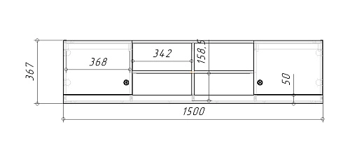 Антресоль Стрекоза-4 Графит - фото 3