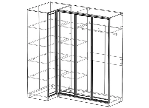 Шкаф-купе угловой Премьер-14 - фото 2