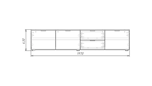 ТВ тумба Салерно 1 Графит - фото 5