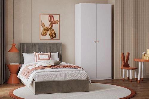 Шкаф распашной Стрекоза Mini-2 Белый - фото 1