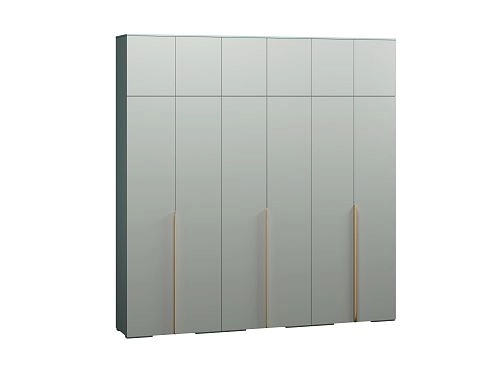 Шкаф распашной Солфорд 6 с антресолью Сумеречный Голубой - фото 3