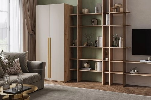 Шкаф распашной Лорена Хит-2 Сатин - фото 1