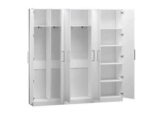 Шкаф распашной Дольче-6 МДФ Белый - фото 3