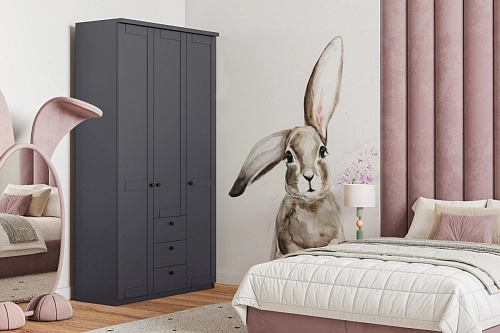 Шкаф распашной София РАХ-19 МДФ Графит - фото 1