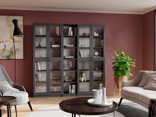 Шкаф для книг Билли Стольмин 30 Графит - фото 1