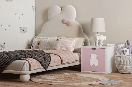 Стеллаж KIDS 15 Розовый Лайт - фото 1