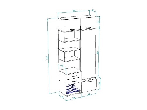 Прихожая Дебют-02.01 - фото 2
