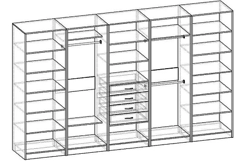 Гардеробная Alexa-1 - фото 2