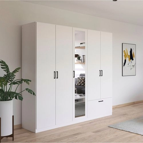 Шкаф распашной Бари-4 Белый - фото 1