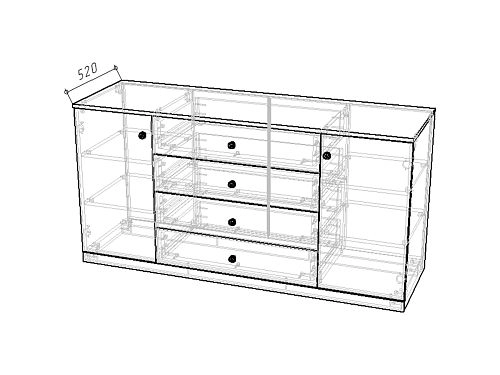 Стенка детская Стрекоза Mini-7 Белый - фото 6