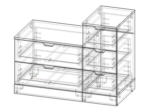 Комод Генри-9 МДФ Черный - фото 3