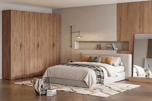 Шкаф распашной Белиз-6 Дуб Крафт Табачный - фото 1