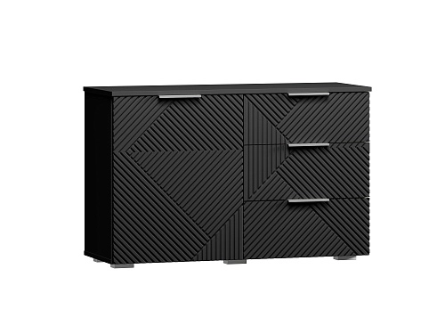 Комод Салерно NEW 3 Черный - фото 2