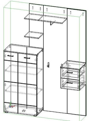 Прихожая Белая Роза-6 МДФ - фото 2