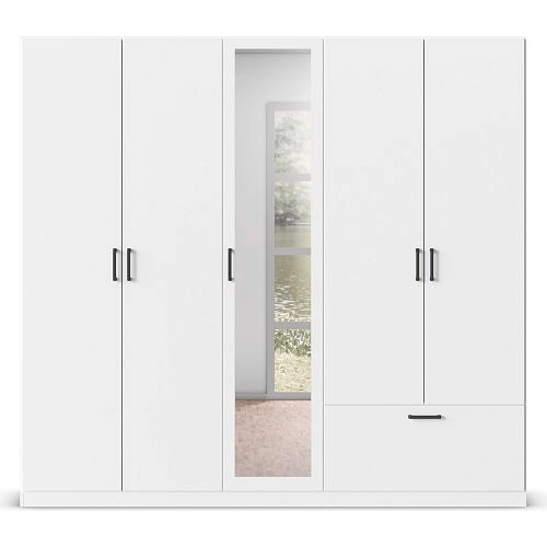 Шкаф распашной Бари-4 Белый - фото 3