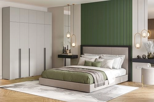 Шкаф распашной Лоренсе-5 с антресолью Кашемир - фото 1